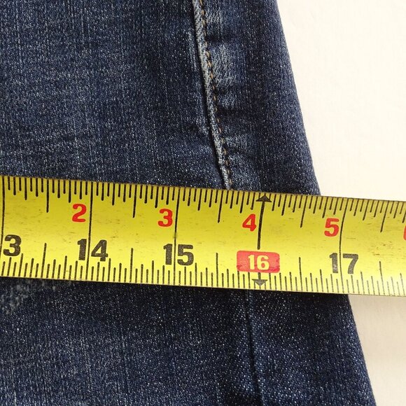 KanCan High Rise Distressed Denim Jean Shorts Women Size S Dark Wash Raw Hem NEW - Picture 10 of 12